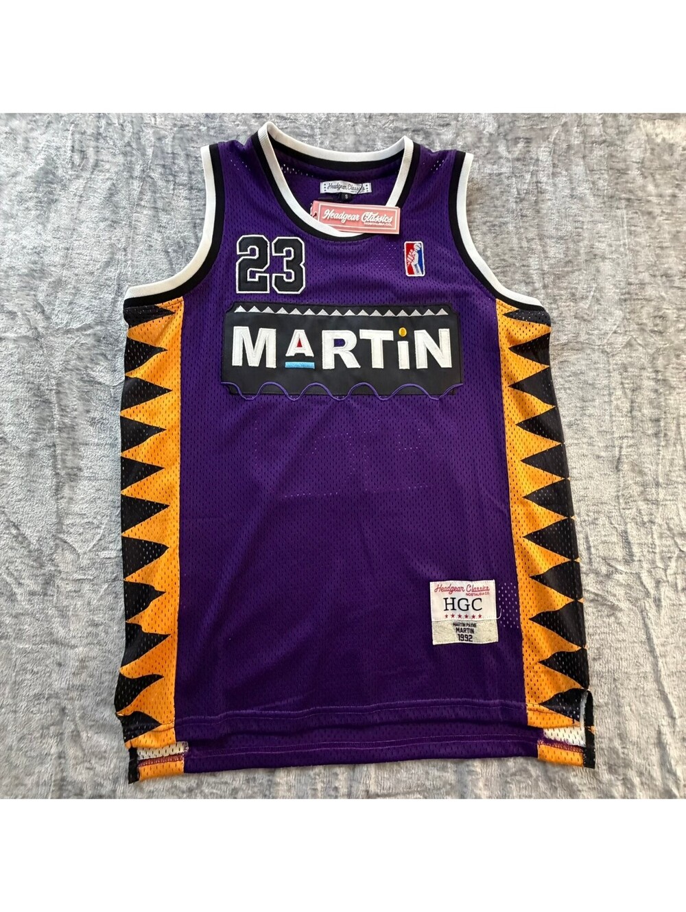 Headgear Classics Martin Payne Retro Basketball Jersey Purple Size S 1992 TV